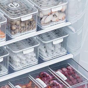 Storage Bottles Refrigerator Box With Lid Transparent Kitchen Crisper Plastic Food-grade Freezer Special