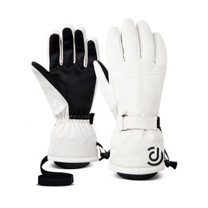 Guanti da sci invernali uomo donna antivento caldo impermeabile touch screen in pile antiscivolo snowboard motoslitta ciclismo sci 230926