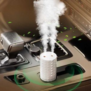 Humidifiers Portable Dual Nozzles Car Humidifier USB Charging 800mAh Battery Wireless Ultrasonic Cool Water Aroma Air Humidifier Diffuser YQ230927