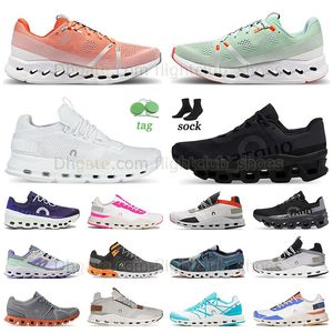 Autentyczny na butach do rundy Monster All Black All White Surfer Crek Flame White Mens Womens Sneakers Nova Hot Pink Treners Barbie Tinis Buts Cloudswift Surfer