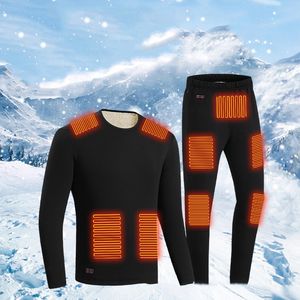 メンズサーマルアンダーウェアメンズセット冬の温かい長い厚いフリースウールベルベットトップパンツ男性服