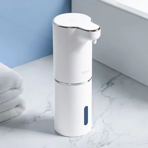 Dispenser di sapone liquido Dispenser automatici di schiuma Bagno Lavatrice intelligente per mani con ricarica USB Materiale ABS bianco di alta qualità 230921