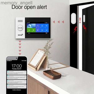 Alarmsysteme YS PG107 Tuya-Sicherheitsalarmsystem-Kit Smartlife-App-Steuerung mit IP-Kamera Auto-Dial-Bewegungsmelder WIFI GSM Home Smart Alarm YQ230927