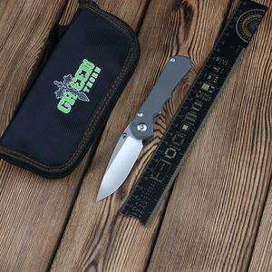 Green thorn small inkosi folding knife M390 blade, TC4 Titanium 3D handle camping outdoor fruit knife EDC tool
