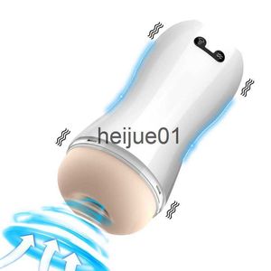 Masturbators Automatic Sucking Masturbators for Men with Vibration Male Masturbation Cup Realistic Vaginal Sex Toys with Sound Sex Machines x0926