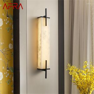 Wall Lamps AFRA Brass Indoor Sconce Lights Modern Bedroom Luxury Marble LED Lamp Design Balcony For Home Corridor