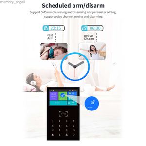 Alarm Systems ALL Touch USB Screen Wireless WiFi GSM RFID Card Burglar Alarm System Smart Home Security Diy Alarm App Smart Life SOS Button YQ230927