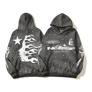 Hells Designer Mens Hoodies z kapturem bluzy nadruku