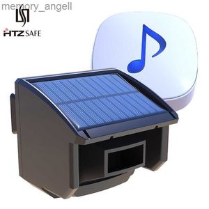 أنظمة الإنذار HTZSAFE 400 متر شمسية ممر اللاسلكي الممر المنبه في الهواء الطلق مقاوم للطقس كاشف مستشعر DIY Security Alert System YQ230927