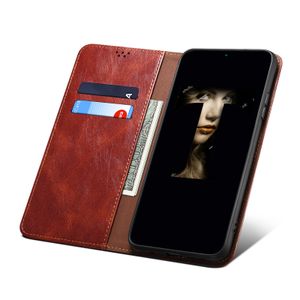 Crazy Horse Cases für Samsung Galaxy A55 A35 S24 A15 A05 A05S A25 M55 M15 S23 Fe Ultra Plus 4G 5G Wallet Leder -Telefonhülle