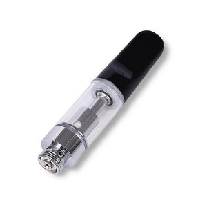 2024セラミックコイルアトマイザーベイプカートリッジ0.5ml 1.0ml容量白い黒い色