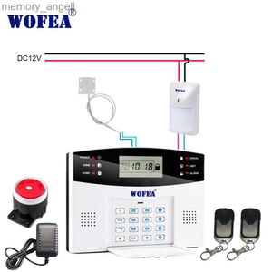 Alarm systems Wofea Home Security GSM Alarm System With Wired Type Door Detectro PIR Sensor 7 Wired Zone 99 Wireless Zones YQ230927