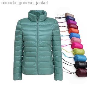 Women's Down Parkas Spring Autumn Women Ultra Light Duck Down Coat Kobiet Kurtki Windbreaker Kobiety zimowe kurtki 90% biały kaczka w dół płaszczy 230927