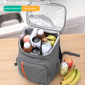 Sacos ao ar livre Camping Mochila Térmica Saco Refrigerador À Prova D 'Água Oxford Pano Cesta De Piquenique Isolada Lancheira Beach Set 230926