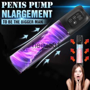 Masturbators Electric Vacuum Penis Pump Massager Stimulator Enlargement Sex Toy Cock Stronger Bigger Erections Waterproof Penile Vibrator x0926