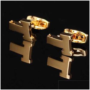 Cuff Links Luxury Designer Classic Classic FrenchCufflinks for Men Drop Delivery Jewelry Tie Clasps Tacks dhtwm