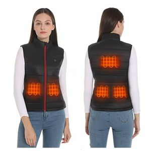 Gilet riscaldato da donna Giacche riscaldate elettriche Cappotto riscaldato da donna Abbigliamento sportivo Cappotto termico in grafene Giacca riscaldante USB per il campeggio