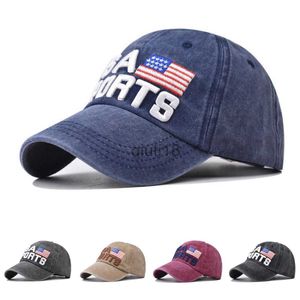 Бейсбольные кепки, 5 цветов, вышивка, США, винтажная бейсболка, универсальная мягкая верхняя кепка, модная солнцезащитная шляпа для мужчин и женщин x0927