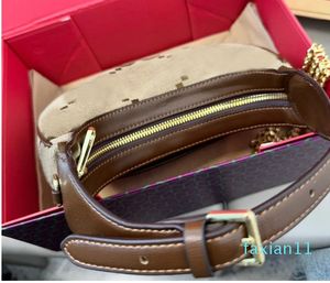 Unterarmpaket Canvas One Shoulder Messenger Bag Lady Crescent Handtasche Retro Designer Classic Letter Diamond Design Handtasche Top
