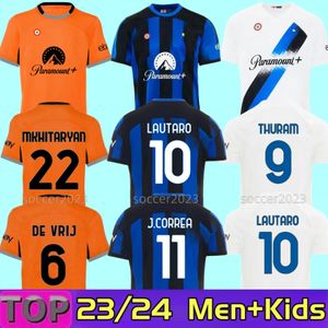 4XL 23/24 LUKAKU soccer jerseys BARELLA CORREA INTERS DZEKO GIROUD IBRAHIMOVIC LAUTARO MILANS THEO BRAHIM 22 2023 2024 football shirt uniforms men kids kits sets