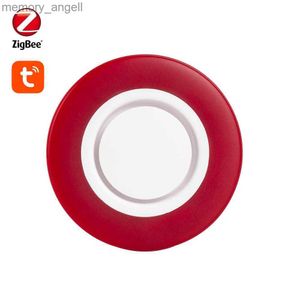 Alarm Systems New Tuya Smart Life App Control Strobe Flash Siren Alarm 95dB Big Sounds Threaten Thief fungerar med Tuya Mose Gateway YQ230927