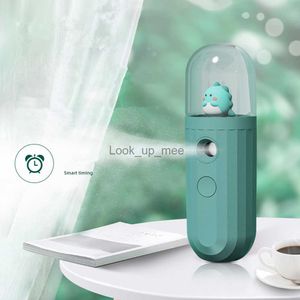 Humidifiers Portable Adorable Pet Air Humidifier USB Rechargable Handheld Smart Water Mist Maker Mini Steamed Face Aromatherapy Humidifier YQ230927