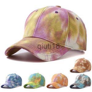 Cappellini da baseball New Fashion Tie-dye Berretto da baseball Primavera Uomo e Donna Marea Colorato Berretto elastico Outdoor Regolabile Sole Graffiti Gorros x0927