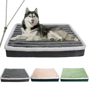 kennels pens Dog Bed for Large Dog Mat with Zipper Pet Bed Dog Mat for Medium Pet Mattress Pad Memory Foam Orthopedic Mattress for Pet Mat 230926