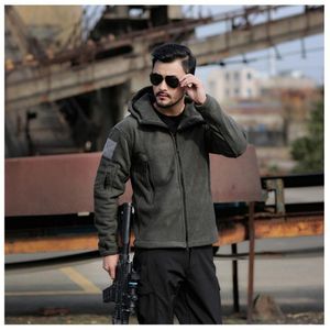 Outdoor Jackets Hoodies Men Tactical Autumn Winter Warm Fleece Combat Military Hooded Coat Male Sports Camping Hiking Polar Hoodie 230926