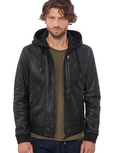 Herren Lederimitat VAINAS Europäische Marke Herren Premium Büffeljacke für Herren Winter Echtleder Motorradjacken Biker Sugar 230927