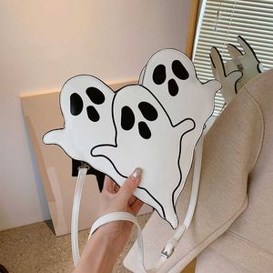 New Funny Personality Ghost Small Bag Fashion Print Shoulder Halloween Ugly Cute Crossbody 230927