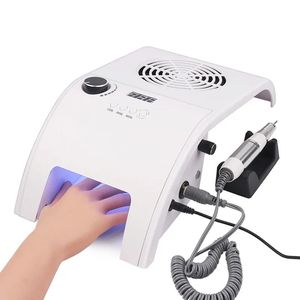 Nail Dryers 35000Rpm 3 In 1 Multifunctional Manicure Machine Silent Powerful Vacuum Cleaner 48W Uv Led Lamp Quickly Dry All Polish 230927