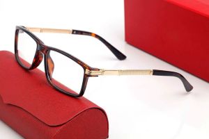 Accessori moda Occhiali da vista di lusso da uomo ultraleggeri Occhiali da vista personalizzati da donna Lettera Oro LOGO Occhiali da lettura anti-luce blu per computer