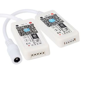 WiFi Mini RGB RGBW LED -styrenhet DC12V med 24Key IR / 21Key RF Remote Control för RGB LED -remsa smarttelefonappkontroll 12 ll