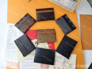 Card Holders Credit Card Holder Wallets & Holders Classic Men Women Mini Small Wallet High Quality Slim Bank Cardholder With Box Total 5 Card Slot 7 Colors M62170