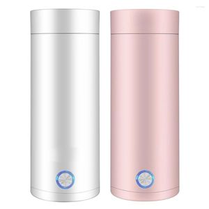 Water Bottles 400ml Electric Heating Cup 304 Stainless Steel Portable Heater Bottle Quick Boiling Leakproof For Home Travel