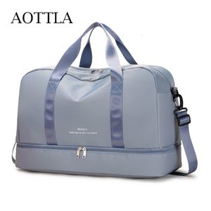 Duffel Çantalar Aottla Çantalar Kadınlar İçin Çanta Naylon Bagaj Çantaları Kadınlar Çapraz Çanta Erkekler Seyahat Çantası Günlük Bayanlar Moda Omuz Çantası 230926