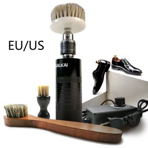 Andra hushållsorganisationer Professionell Justerbar hastighet Electric Shoe Polisher Shine Leather Care Set Polering Boot Cleaning Kit Brushes 230926