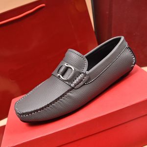 Luxusmarke Gentleman Loafers Kleid Rindsleder Schuhe Gommino Everlasting klassische Schuhe Größe 38-46