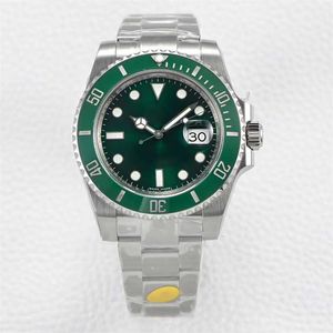 Business Watches Rolx Movement Watch Rolaxes Mens Movement 116610 Sapphire 40mm Mechanical Ceramic Bezel Green Black Disk Dial Luminous 2023 Diving 100m