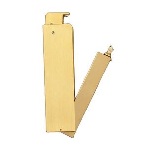 Lighters Portable Handmade Thin Square Slim Brass Vintage No Gasoline Lighter Ejection Ignition Man's Novelty Gifts HD94