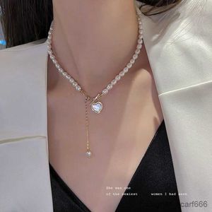 Colares de pingente elegante contas colar para mulheres senhoras moda concha coração pendente colar gargantilha jóias r230926