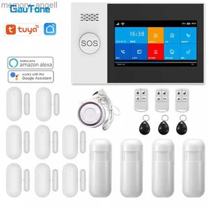 Alarm Systems Gautone PG107 4.3Im Security Alarm WiFi GSM Alarm System för Home Support Tuya App Call/SMS Remote Control YQ230927