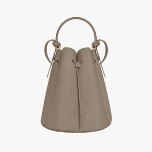 2023 designer petal stitched real leather bucket bag lady minority design fashion leather women's bag