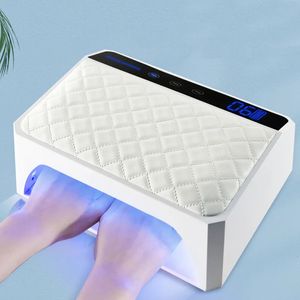 Asciuga unghie 28800mAh Lampada alimentata a batteria per due mani Ricaricabile Gel Dryer Cordless Luce UV Unghie LED wireless 230927