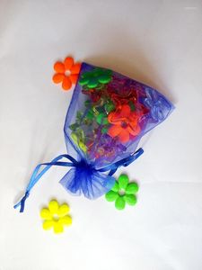 Bolsas de jóias 2000pcs 13/18cm Royal Blue Organza Saco de presente Embalagem Sacos de exibição Bolsa de cordão para pulseiras/colar Mini fio