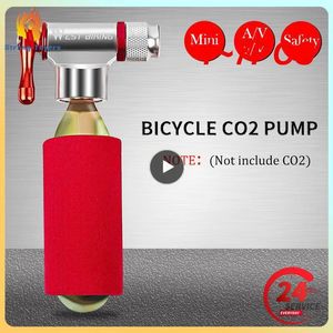 Pompe per bici 1~7 PZ BIKE Mini pompa da bicicletta portatile Alluminio MTB CO2 Gonfiatore per basket Calcio Accessori per ciclismo Pompe per pneumatici bici 230927