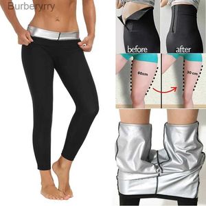 Set attivi Donna Leggings termici Allenamento Pantaloni da sauna Body Shaper Sudore Shapewear Perdita di peso Leggins dimagranti Vita Trainer Trimmer per cosceL230927