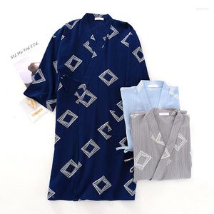 Homens sleepwear algodão pijamas robe para homens roupão quimono hombre pijama sauna v pescoço loungewear fino homewear banho chuveiro peignoir