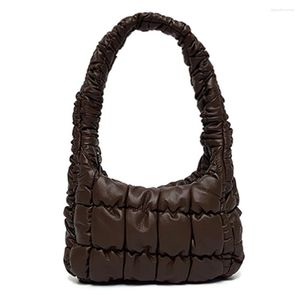 Evening Bags Women Fashion Puffer Bag Zipper Versatile Tote Puffy Soft Lightweight Lovely Phone Purse